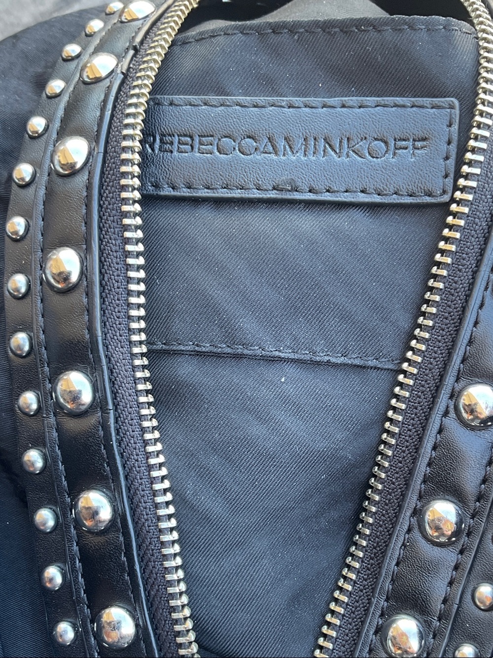 Rebecca Minkoff Black Studded Sling Backpack - Picture 6 of 7
